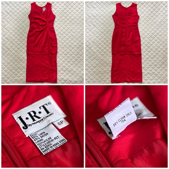 🌶 J.R.T. by Newport News, Vintage Red Hot Chili Pepper Dress - Picture 6 of 9